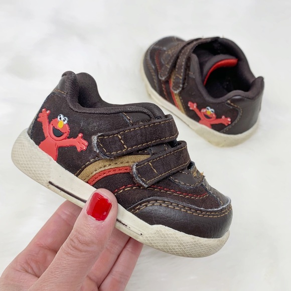 Other - ELMO toddler sneakers brown Velcro straps